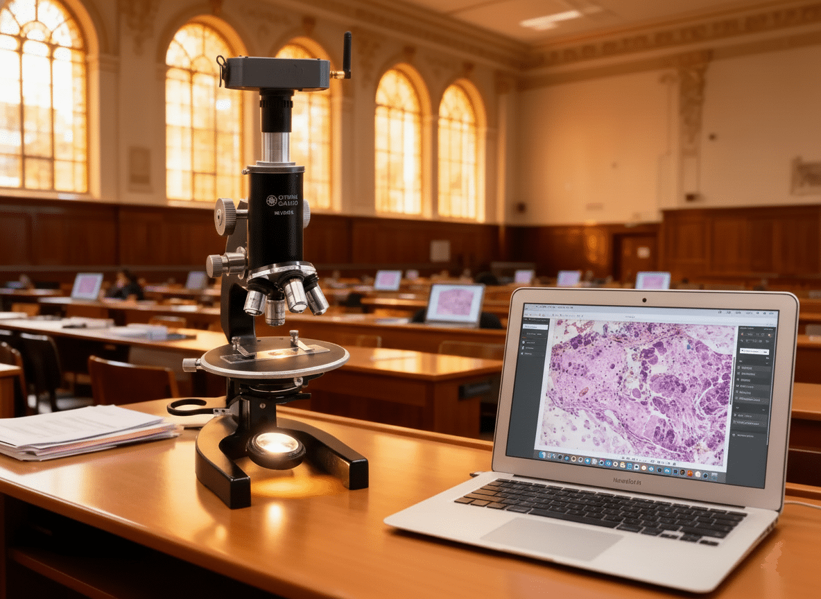 Three women engaging in a science experiment with lab equipment and test tubes.